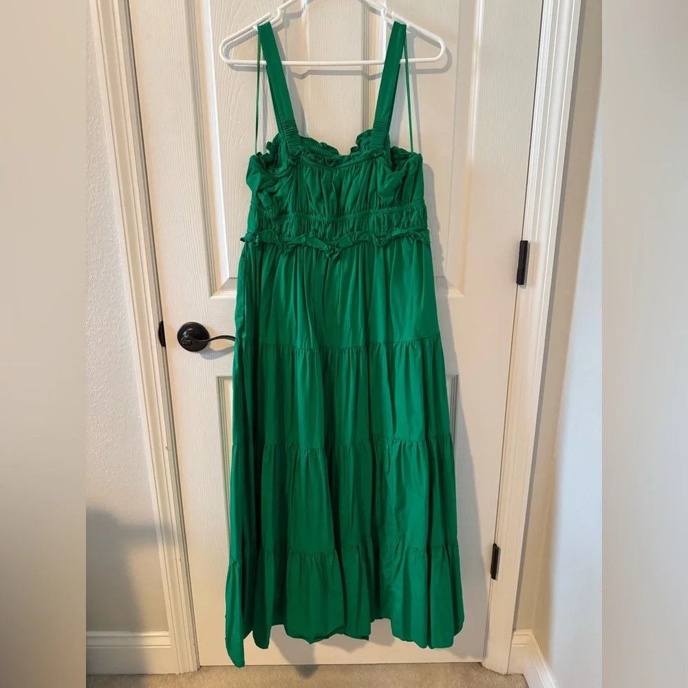 J. Crew Sevilla Green Dress - Picture 3 of 5